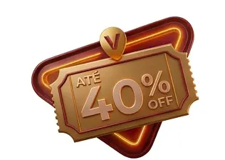 Até 40% OFF